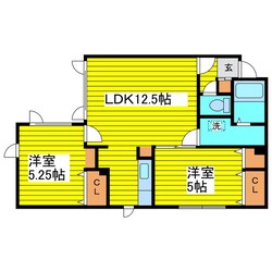 環状通東駅 徒歩8分 2階の物件間取画像